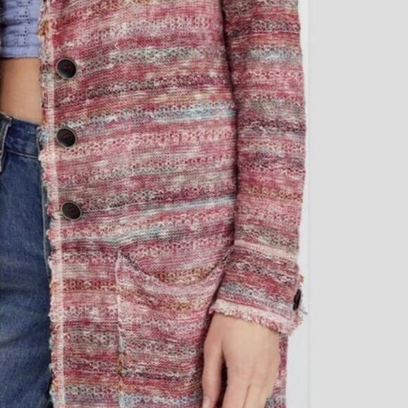 Free People Reversible Desert Sunrise Cardigan Sweater - Picture 5 of 5